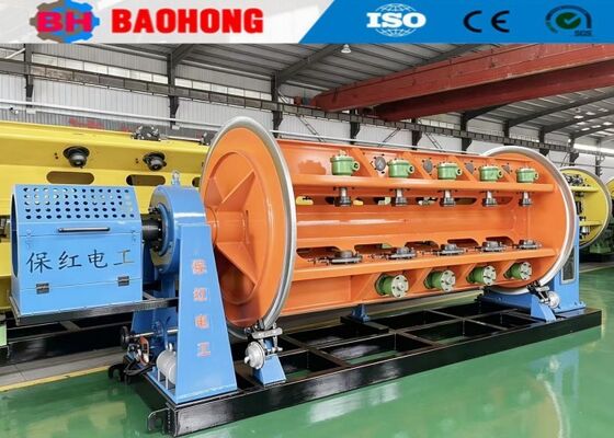 Máy bện loại khung cứng để bện tròn và lõi từng phần của cáp điện