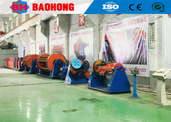 500 Điều khiển PLC Máy quấn cáp khung cứng cho dây trần