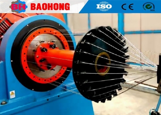 Máy bọc cáp thép 2000mm với màn hình cảm ứng loại tủ