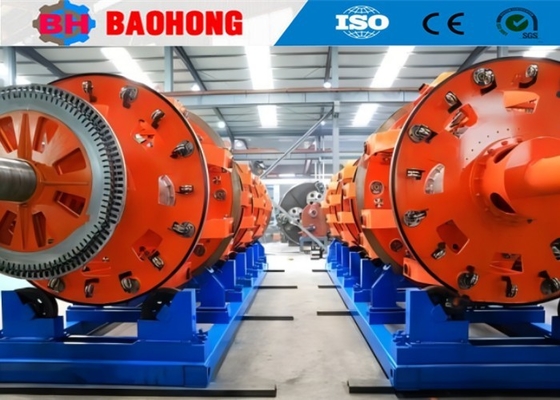 Máy bọc thép dây cáp lưới Điều khiển PLC Đường kính bánh xe kéo 2000mm