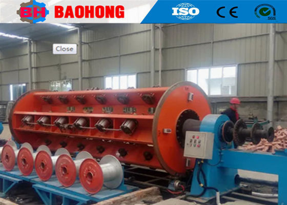 69m / phút Máy bện cứng Máy làm dây cáp xoắn