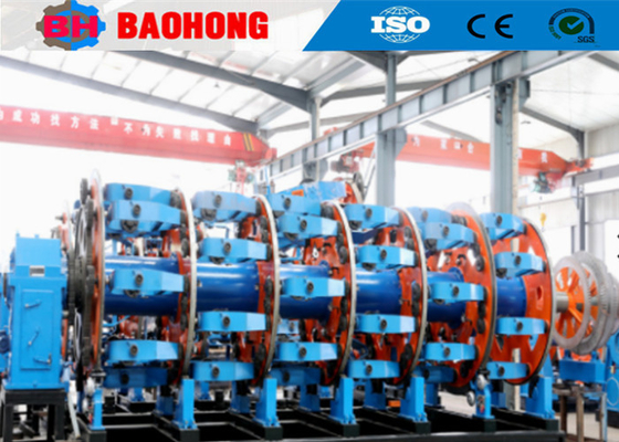 Máy làm dây thép bọc hành tinh Jl400 để làm cáp