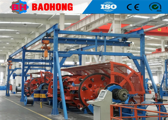 Máy buộc hành tinh điện để làm dây cáp thép nhôm đồng